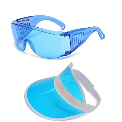 Retro-Sonnenvisier & Brille (Set)