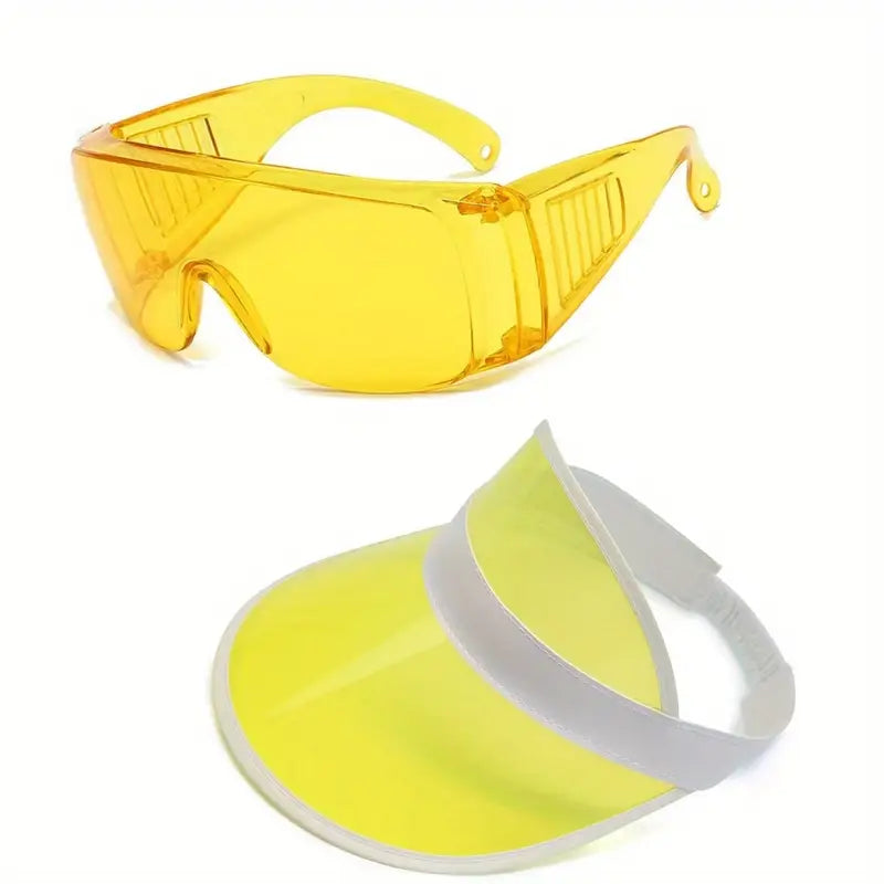 Retro-Sonnenvisier & Brille (Set)